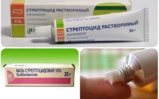Применение стрептоцидовой мази при ожогах